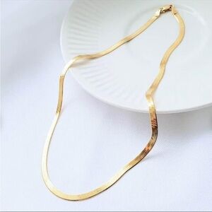 18k Gold Vermeil Herringbone Chain